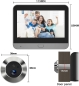 Preview: TKSTAR Türspion Überwachungs-Kamera Funk WLAN WiFi Handyübertragung mit APP Handy Aufzeichnung + Bewegungsmelder Nachtsicht mit 5000mAh Akku + 4.3" Display Monitor